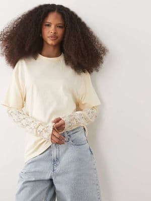 Miss Selfridge oversized T-shirt