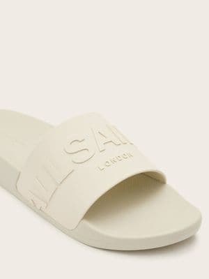 AllSaints Biggy logo rubber slides