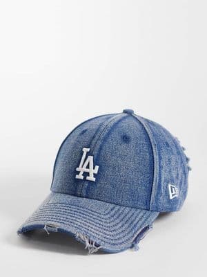 New Era LA Dodgers 9forty acid wash denim cap