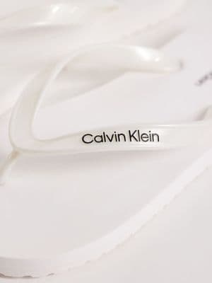Calvin Klein Jeans metallic flip flops