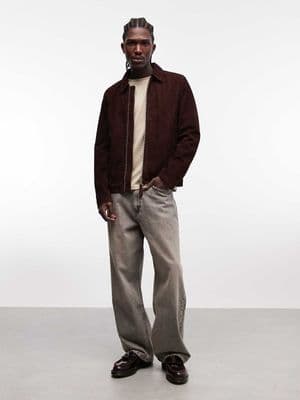 Schott real suede harrington jacket