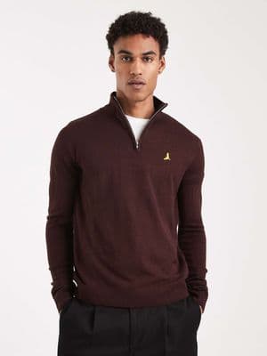 Brave Soul 1/4 zip knit sweater