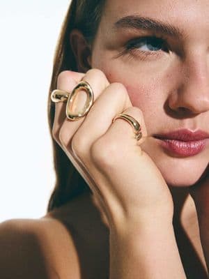 Bershka Pack of 3 rings