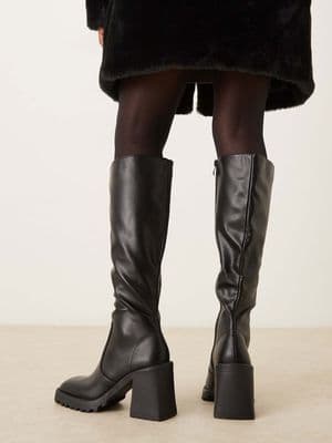 RAID Adilah block heel knee boots