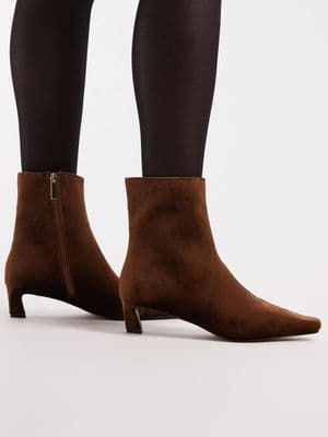 schuh kitten heel mid ankle boots