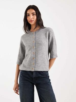 Brave Soul short sleeve relaxed fit knit cardigan