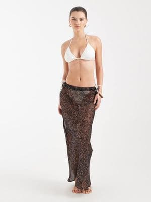 Aray sheer beach maxi skirt