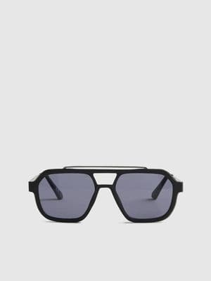 River Island Rubberised aviator sunglasses