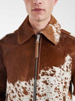 AllSaints Garrison zip up leather jacket