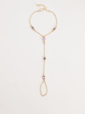 Reclaimed Vintage ring chain link bracelet