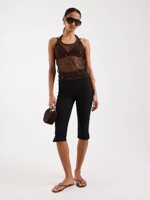 JJXX crochet halter top