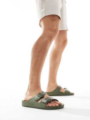 Jack & Jones molded double strap sandals