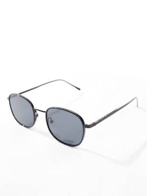 A.Kjaerbede Hello round metal frame sunglasses