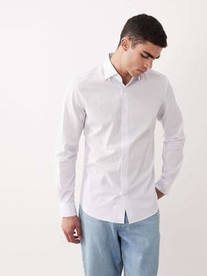 Mango 100% cotton long sleeve shirt