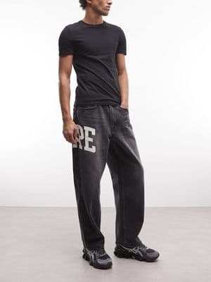 Aape by A Bathing Ape loose fit denim jeans