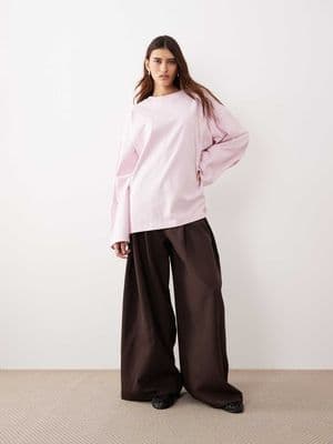 ARRANGE cotton oversized long sleeve t-shirt