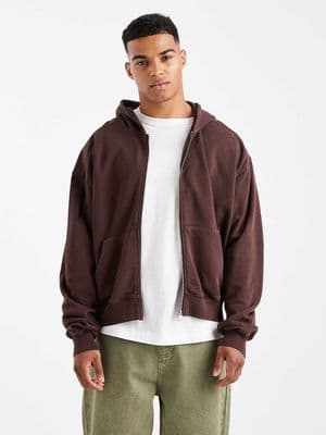 Cotton On cropped zip up hoodie