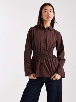 Cotton On gathered long sleeve shirt