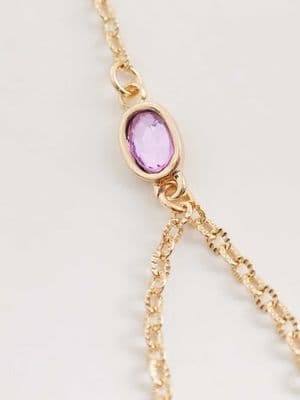 Reclaimed Vintage ring chain link bracelet