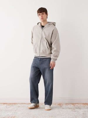 Weekday oversized zip up hoodie
