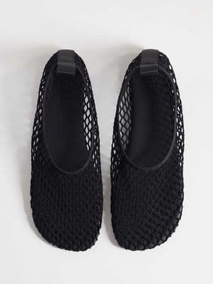 ARKET mesh square toe ballerina flats