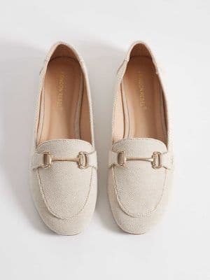 London Rebel Nori buckle detail loafers