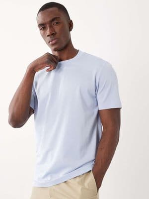 Mango performance striped crew neck T-shirt