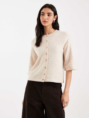 Brave Soul short sleeve relaxed fit knit cardigan