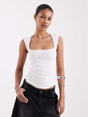 JJXX square neck top