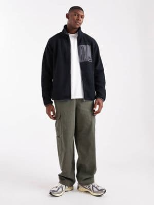 JJ Rebel zip fleece jacket