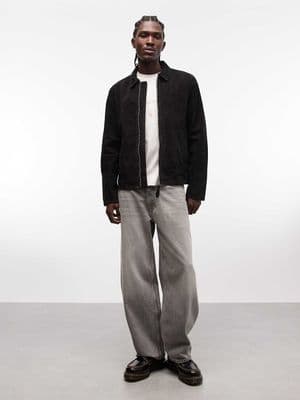 Schott real suede harrington jacket