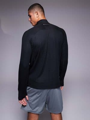 Nike Running Trail logo half zip sweatshirt