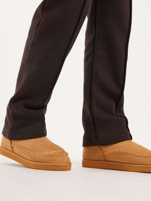 Jack & Jones chunky faux suede slipper boot