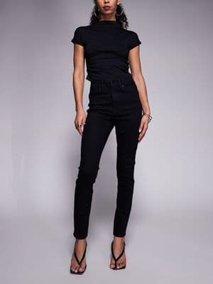 Good American always fits good legs skinny jeans