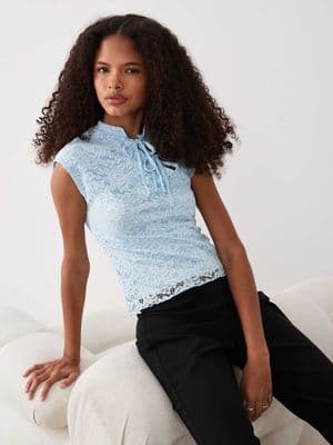Miss Selfridge lace top