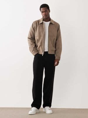 Abercrombie & Fitch faux suede bomber jacket
