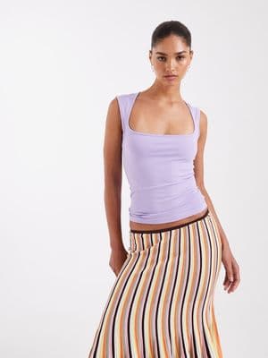 JJXX square neck top