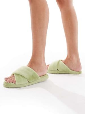Brave Soul faux fur slipper slides