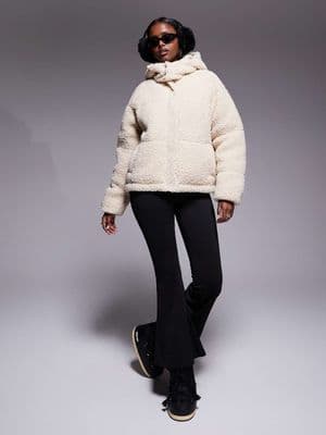 Threadbare Ski short faux shearling puffer jacket