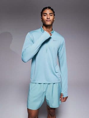 Nike Running Miler DRI-Fit Pacer half zip long sleeve T-shirt