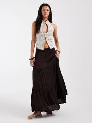ONLY tiered maxi skirt