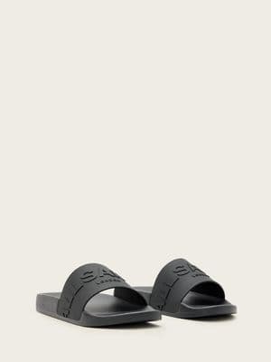 AllSaints Biggy tonal logo rubber slides