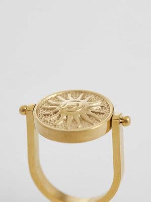 Reclaimed Vintage waterproof stainless steel flip ring