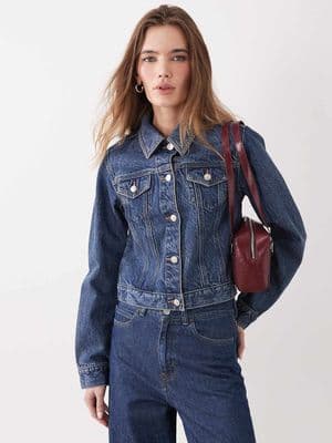 Miss Selfridge denim girlfriend jacket