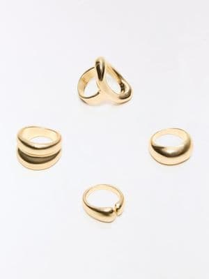 Bershka Pack of 3 rings