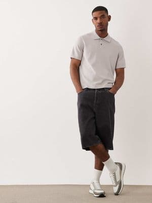 ARKET pure cotton short sleeve polo shirt