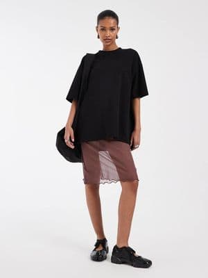 Nike sheer mid length skirt