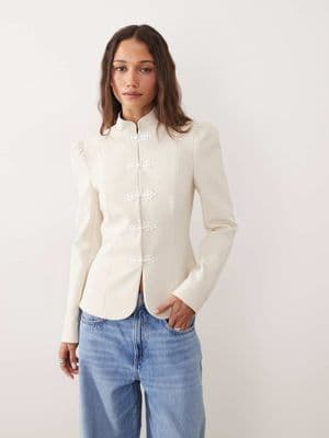 Miss Selfridge tailored puff sleeve jacket