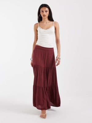 ONLY tiered maxi skirt
