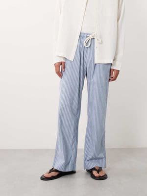 Abercrombie & Fitch cotton rich baggy pull on seersucker pants